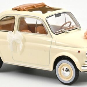 Modellino auto scala 1:18 Nore  FIAT 500 L 1968 MATRIMONIO wedding modellismo statico