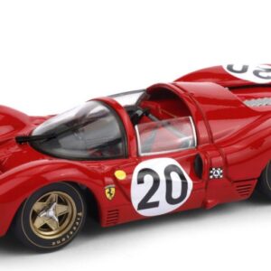 Modellino auto scala 1:43 Brumm  FERRARI 330 P 4 SPYDER N.20 24 H LE MANS 1967 AMON-VACCARELLA racing modellismo