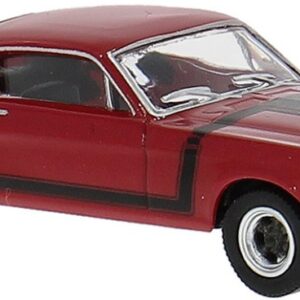 Modellino auto scala 1:87 FORD MUSTANG FASTBACK RED diecast modellismo statico
