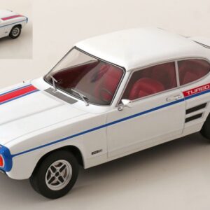 Modellino auto scala 1:18 FORD CAPRI MK I GT 1970 WHITE modellismo statico