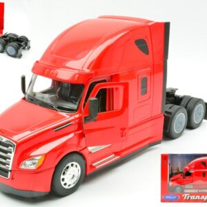 Modellino camion scala 1:32 FREIGHTLINER CASCADIA RED diecast modellismo statico