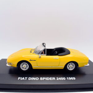 Modellino auto scala 1:43 Fiat Dino Spider giallo diecast modellismo statico car