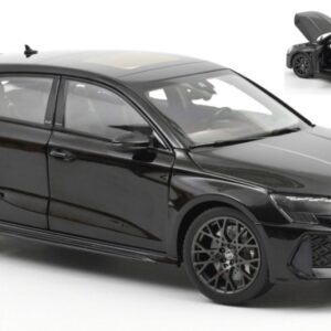 Modellino auto scala 1:18 Norev AUDI RS3 2025 BLACK diecast modellismo statico