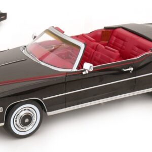 Modellino auto scala 1:18 CADILLAC ELDORADO CONVERTIBLE BLACK diecast modellismo statico