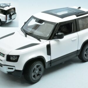 Modellino auto scala 1:24 LAND ROVER DEFENDER 90 WHITE modellismo statico