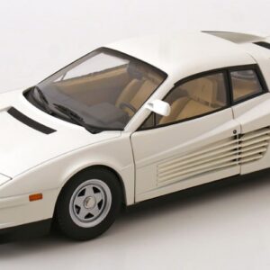 Modellino auto scala 1:12 FERRARI TESTAROSSA 1984 USVERSION WHITE modellismo statico