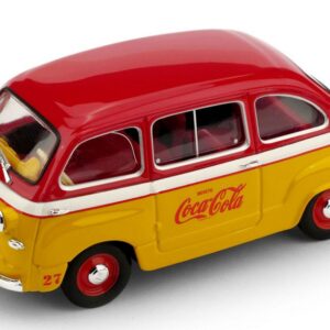 Modellino auto scala 1:43 Brumm FIAT 600 MULTIPLA COCA COLA OLIMPIADI DI ROMA 1960 modellismo