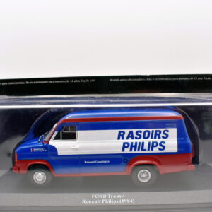 modellino auto rally scala 1:43 FORD transit renault philips collezione