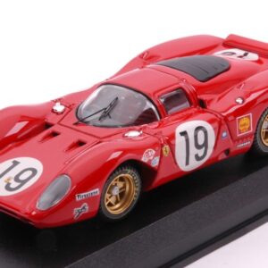 Modellino auto scala 1:43 Best FERRARI 312P COUPE 24H LE MANS 1969 AMON-SCHETTY racing modellismo