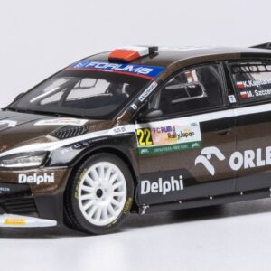Modellino auto scala 1:43 Ixo SKODA FABIA RALLY JAPAN 2024 KAJETANOWICZ-SZCZEPANIAK modellismo