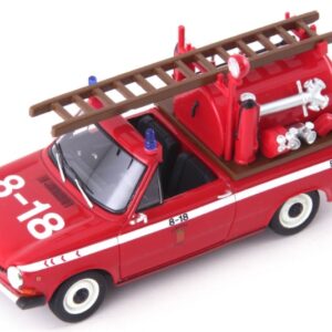 Modellino auto scala 1:43 DAF 46 BRANDWEER 1974 RED modellismo statico