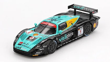 Modellino auto scala 1:64 MASERATI MC12 24H SPA 2008 racing modellismo