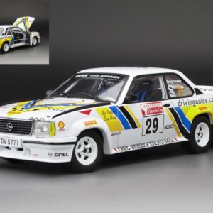 Modellino auto rally scala 1:18 OPEL ASCONA 400 TRACK HISTORIC CUP 2016 S.BLOMQVIST-C.THORLEY modellismo