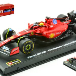 Modellino auto formula 1 F1 scala 1:43 Burago  FERRARI F1 SF-23 N.44 LEWIS HAMILTON TEST FIORANO 2025 SIGNATURE diecast modellismo statico