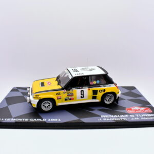 modellino auto rally scala 1:43 renault 5 turbo WRC collezione