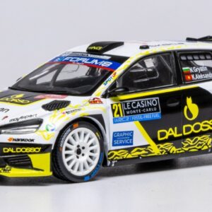 Modellino auto rally scala 1:43 Ixo Model  SKODA FABIA RS N.21 RALLY2 MONTE CARLO 2025 GRYAZIN-ALEKROV diecast modellismo statico