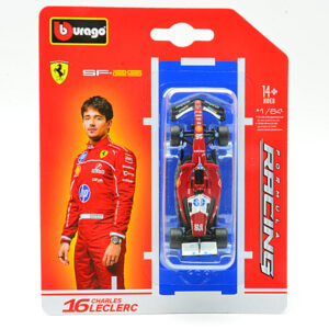 Modellino auto formula 1 F1 scala 1:64 Burago  FERRARI SF-25 N.16 2025 CHARLES LECLERC BLISTER 1:64 diecast modellismo statico