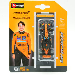 Modellino auto formula 1 F1 scala 1:64 Burago  MCLAREN MCL39 N.81 2025 OSCAR PIASTRI BLISTER 1:64 diecast modellismo statico