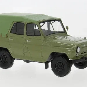 Modellino auto scala 1:24 UAZ 469 GREEN diecast modellismo statico