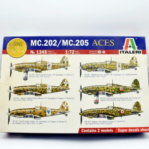 Modellino model kit montaggio aerei MC 202 MC 205 italeri scala 1:72 modellismo