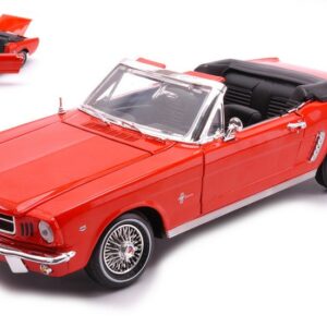 Modellino auto scala 1:18 FORD MUSTANG 12 CONVERTIBLE 1964 ORANGE diecast modellismo statico