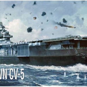 Modellino nave da montare model kit di montaggio USS YORKTOWN CV-5 BATTLE OF MIDWAY 1:700 modellismo