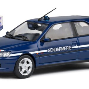 Modellino auto scala 1:43 Solido PEUGEOT 306 S16 GENDARMERIE diecast modellismo statico