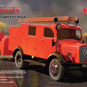 Modellino camion kit di montaggio ICM L1500S LF 8 GERMAN FIRE TRUCK 1:35 modellismo