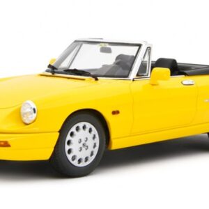 Modellino auto scala 1:18 Laudo Racing ALFA ROMEO SPIDER 1.6-2.0i 1990 YELLOW modellismo