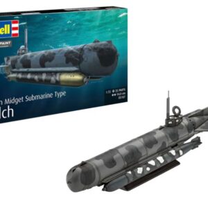 Modellino nave da montare model kit di montaggio GERMAN MIDGET SUBMARINE TYPE MOLCH 1:72 modellismo