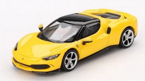 Modellino auto scala 1:64 Mini GT FERRARI 296 GTB GIALLOMODENA 2024 diecast modellismo statico