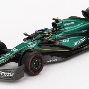 Modellino auto formula 1 F1 scala 1:64 Mini GT ASTON MARTIN AMR24 #14FERNANDO ALONSO BAHRAIN GP 2024 modellismo statico