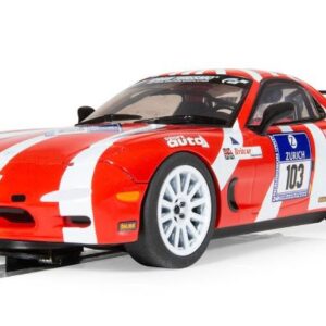 Modellino slot car Scalextric MAZDA RX7 FD 24 H NURBURGRING 2007 SLOT 1:32 modellismo