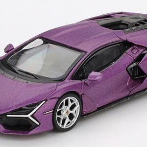 Modellino auto scala 1:64 LAMBORGHINI REVUELTO VIOLA 30TH modellismo statico