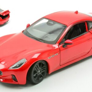 Modellino auto scala 1:24 MASERATI GRAN TURISMO F RED diecast modellismo statico