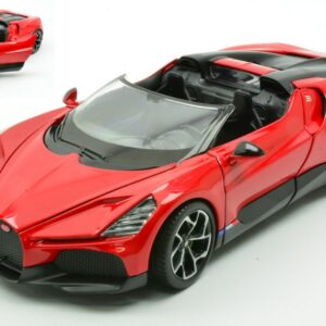 Modellino auto scala 1:24 BUGATTI W16 MISTRAL RED diecast modellismo statico