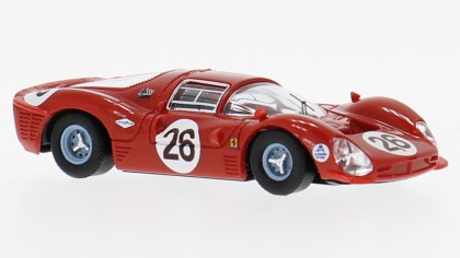 Modellino auto scala 1:87 Brekina FERRARI 330P3 SPIDER N.26 DAYTONA 1967 P.RODRIGUEZ-J.GUICHET 1:87 racing modellismo