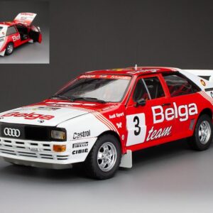 Modellino auto scala 1:18 AUDI QUATTRO A1 RALLY HASPENGOUW 1983 DUEZ-LUX modellismo