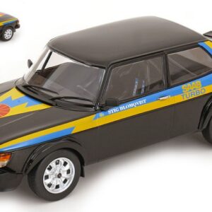 Modellino auto scala 1:18 ModelCarGroup SAAB 99 TURBO 1977 BLACKDECALS diecast modellismo statico