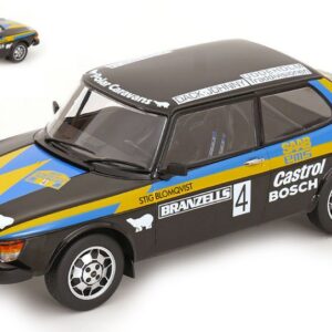 Modellino auto scala 1:18 ModelCarGroup SAAB 99 EMS N.4 diecast modellismo statico