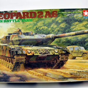 Modellino model kit montaggio carri armati LEOPARD 2A6 MAIN BATTLE TANK tamiya scala 1:35 modellismo