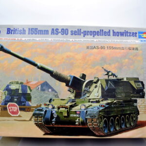 Modellino model kit montaggio carri armati tank BRITISH 155MM AS-90 SELF-PROPELLED HOWITZER trumpeter scala 1:35 modellismo