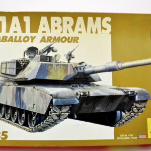 Modellino model kit montaggio carri armati tank M1A1 ABRAMS STABALLOY ARMOUR esci scala 1:35 modellismo