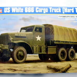 Modellino model kit montaggio carri armati tank US WHITE 666 CARGO TRUCK HARD TOP hobby boss scala 1:35 modellismo