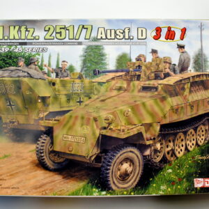 Modellino model kit montaggio carri armati tank SD.KFZ. 251/7 AUSF. D 3 IN 1 dragon scala 1:35 modellismo