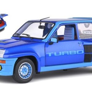 Modellino auto scala 1:18 Solido RENAULT R5 TURBO BLUE diecast modellismo statico