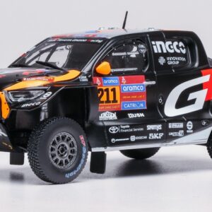 Modellino auto scala 1:43 TOYOTA GR DKR HILUX EVO T1 RALLY DAKAR 2025 HENK-BRETT modellismo statico