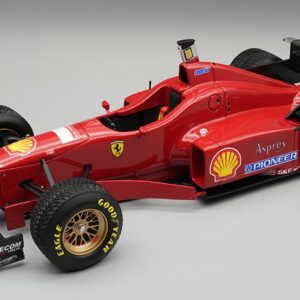 Modellino auto formula 1 F1 scala 1:18 Tecnomodel FERRARI F310 N.1 SPAIN GP 1996 RAIN TYRES M.SCHUMACHER modellismo
