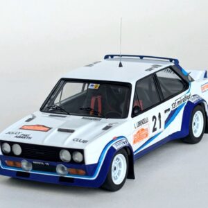 Modellino auto scala 1:43 Trofeu Fiat 131 Abarth Sanremo Rally 1977 Livio Lorenzelli Franco Collorafi