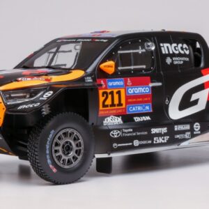 Modellino auto scala 1:18 TOYOTA GR DKR HILUX EVO T1U RALLY DAKAR 2025 HENK-BRETT modellismo